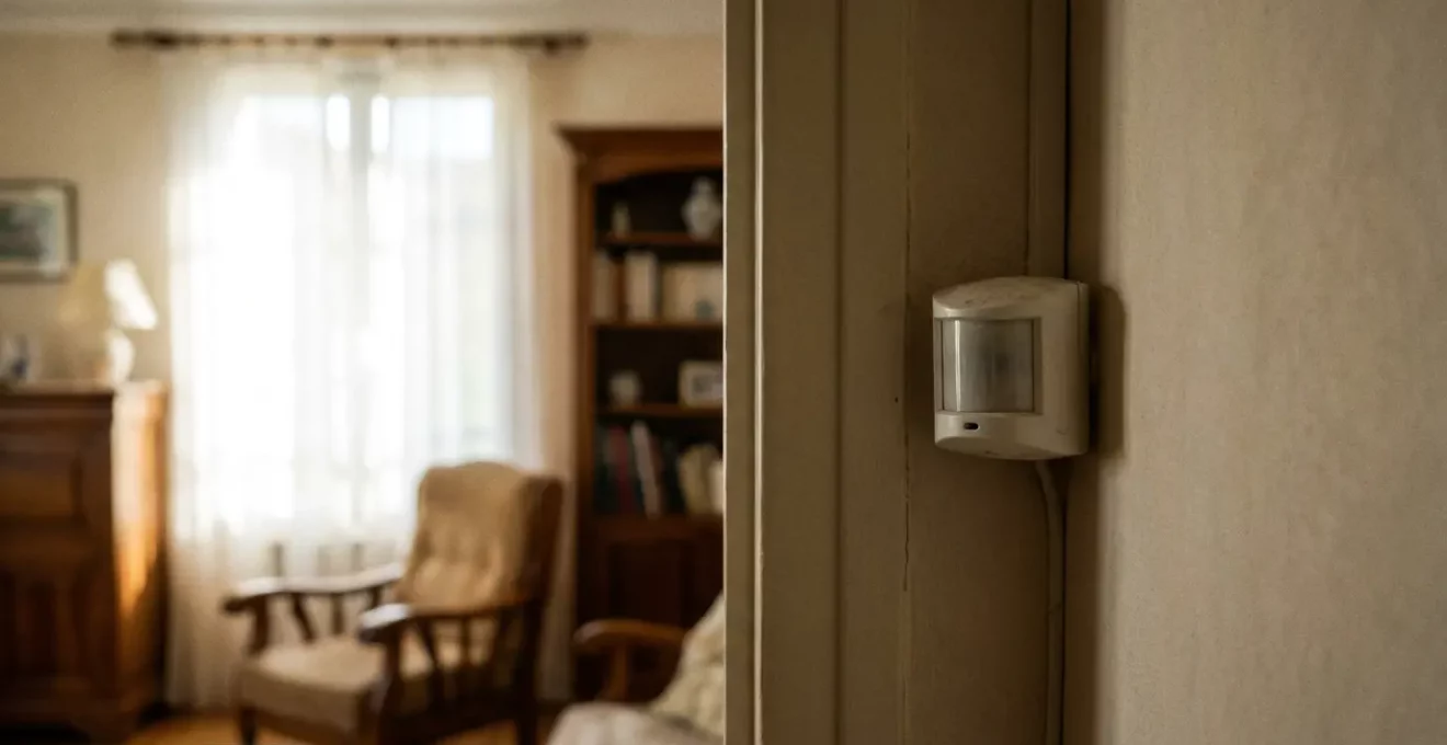 Installation d'un détecteur dans l'angle d'une pièce de vie